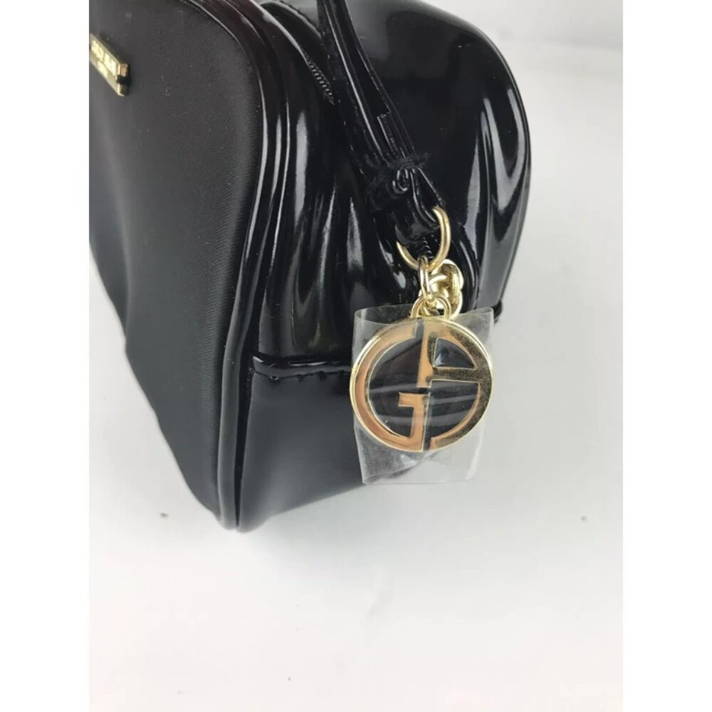 Giorgio Armani Parfums Womens Black Side Handle Toiletry Cosmetics Makeup Bag - Picture 8 of 8